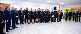 Pododdział strażaków oraz zaproszonych gości i sympatyków jednostki