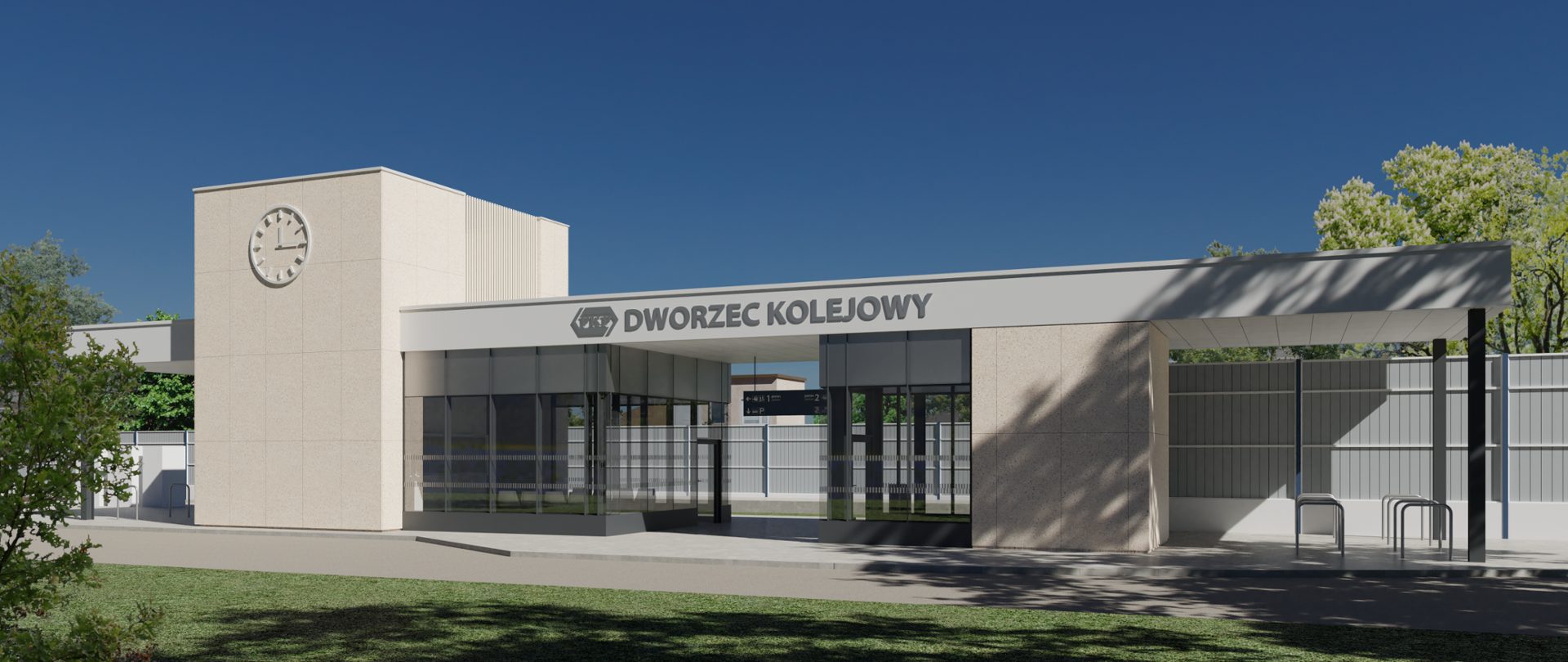 Wizualizacja dworca kolejowego w Sterkowcu