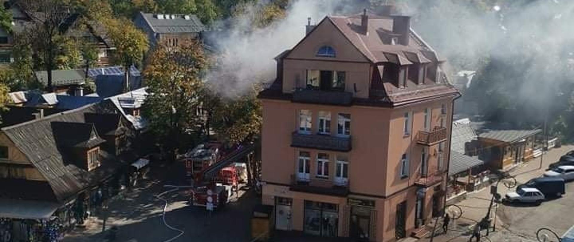 Zakopane - pożar mieszkania.