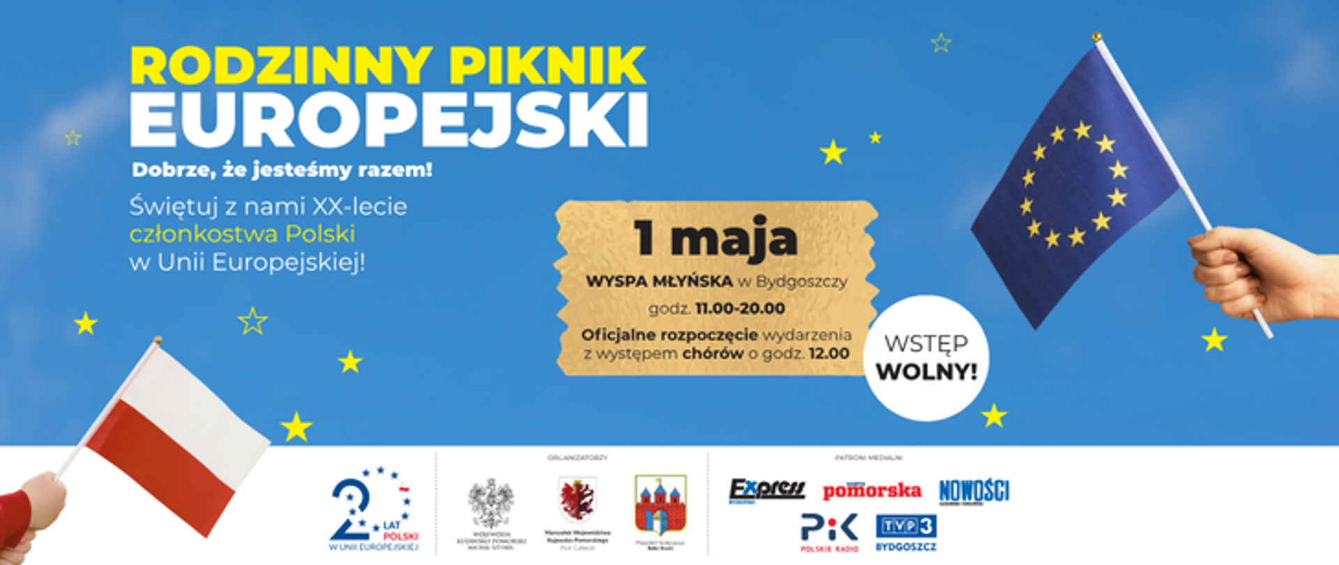 Europejski Piknik Rodzinny na Wyspie Młyńskiej już 1 maja!