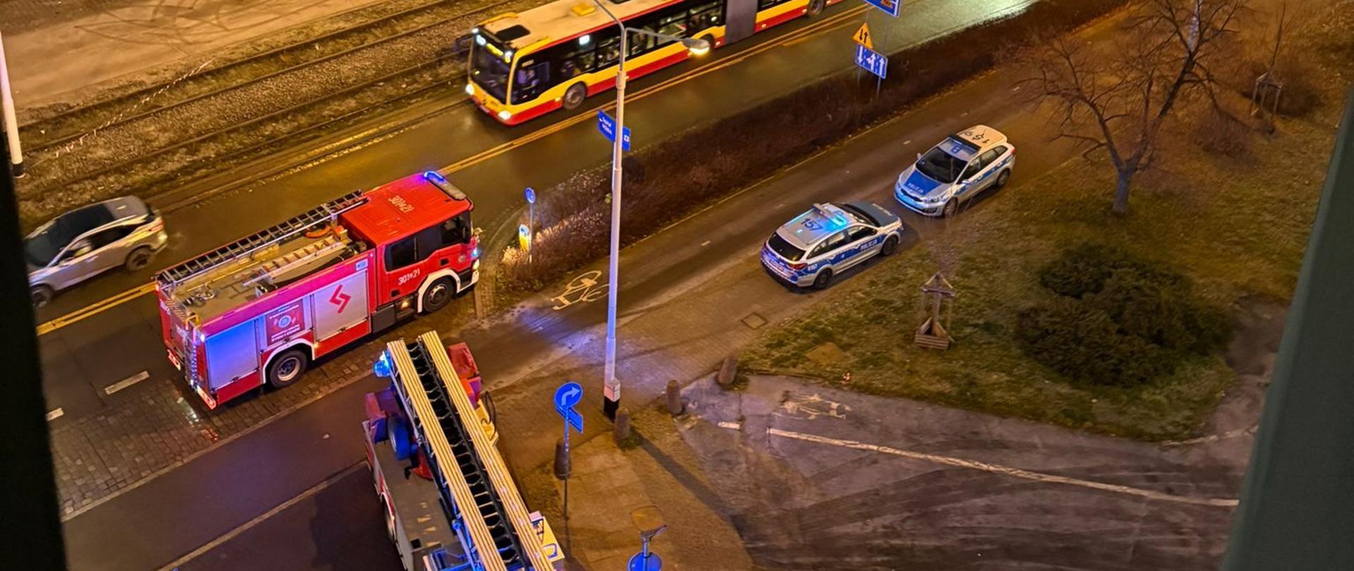 Pożar w hotelu przy ul. Drobnera