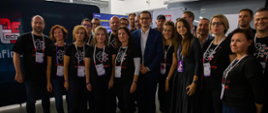 Premier Mateusz Morawiecki z pracownikami resortu finansów