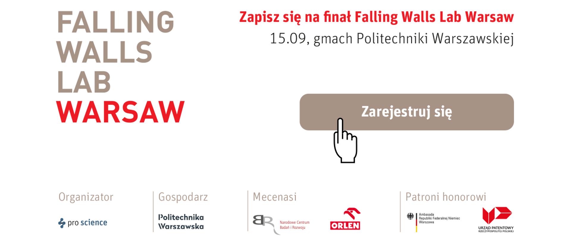 Finał konkursu Falling Walls Lab Warsaw