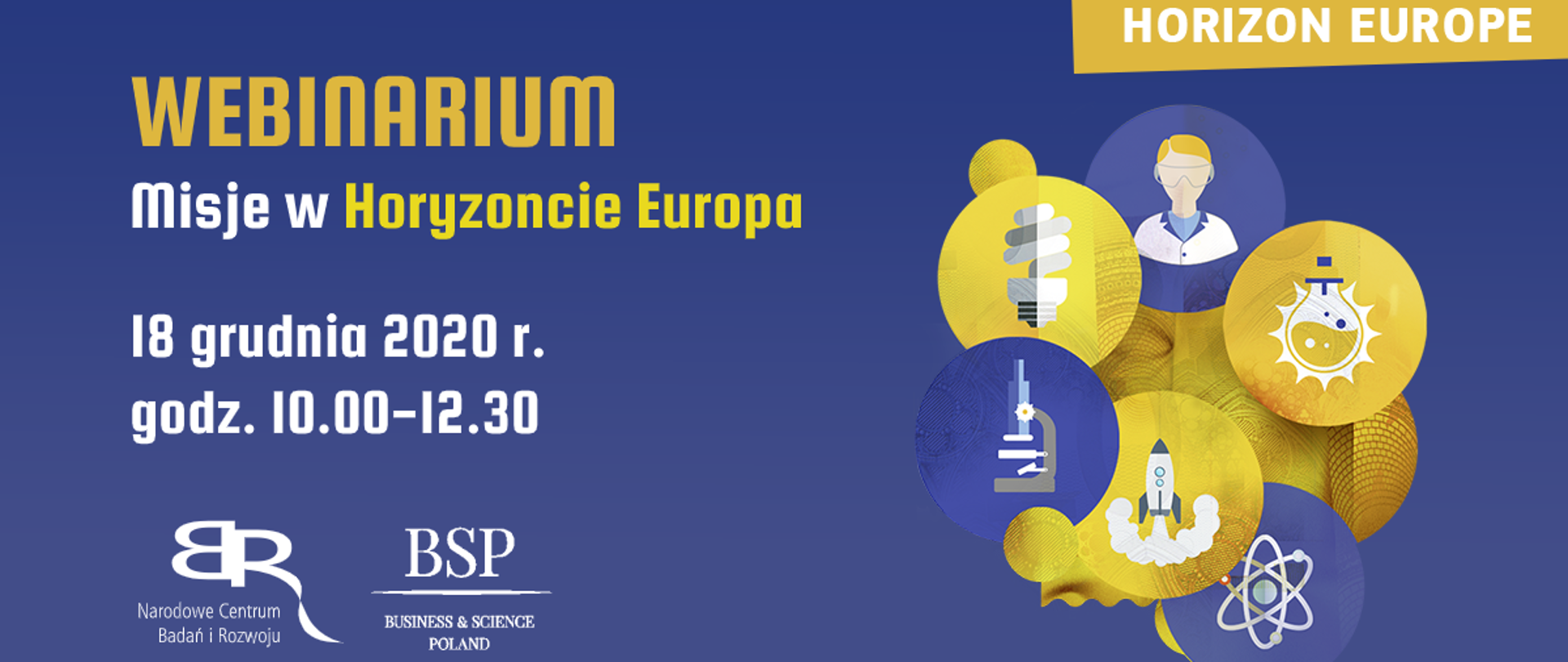 Webinarium Misje w Horyzoncie Europa