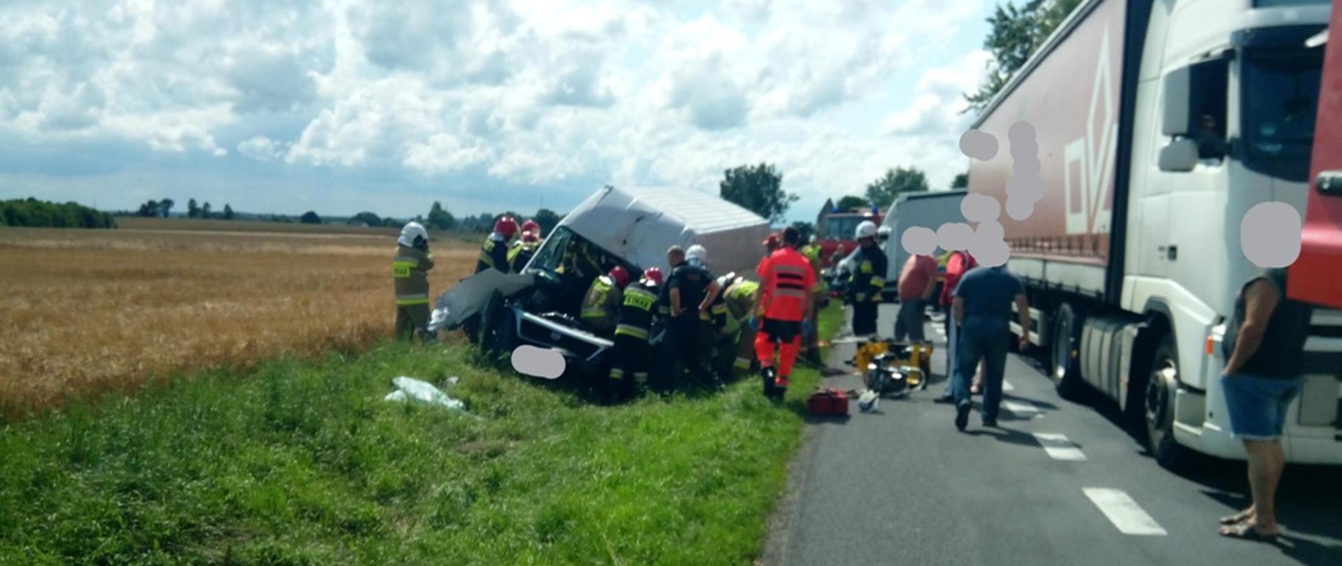 Wypadek z udziałem 5 pojazdów - DK nr 6