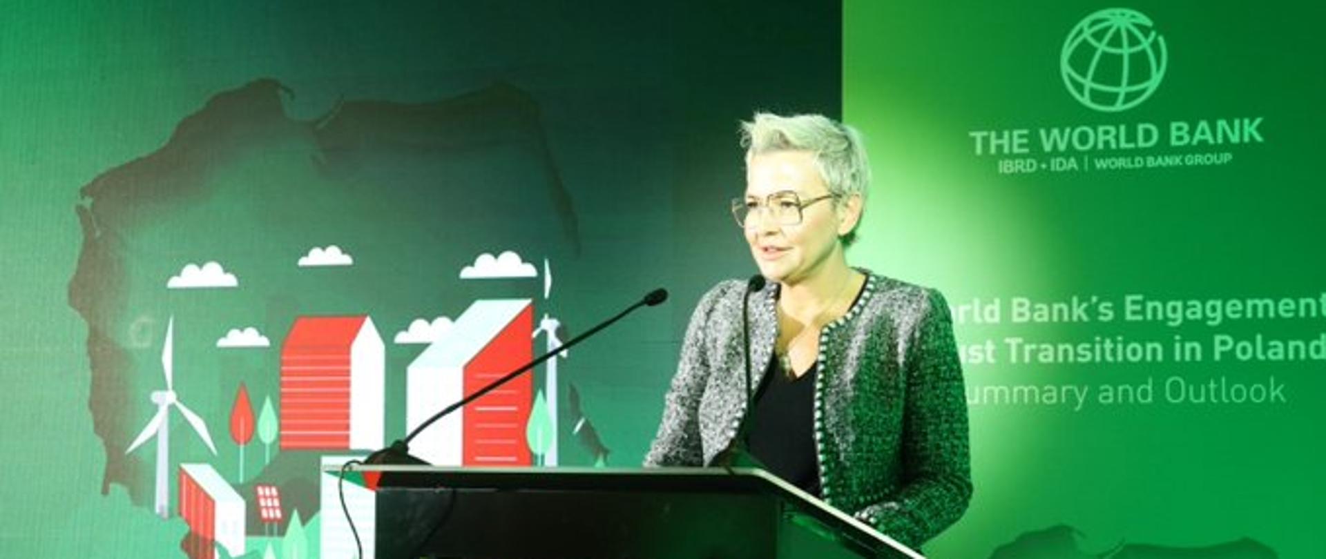 Wiceminister Anna Łukaszewska-Trzeciakowska na konferencji Banku Światowego