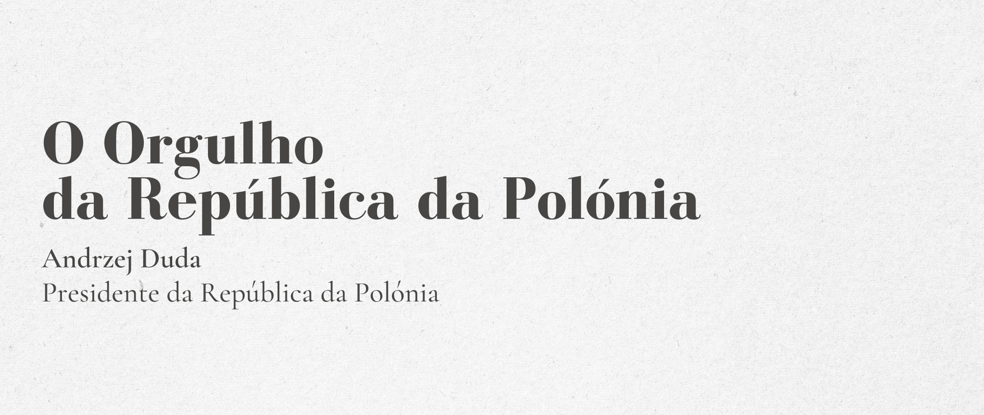 O Orgulho da República da Polónia