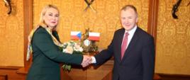 Spotkanie Ambasadora RP z Minister Obrony RCz Janą Černochovą. 