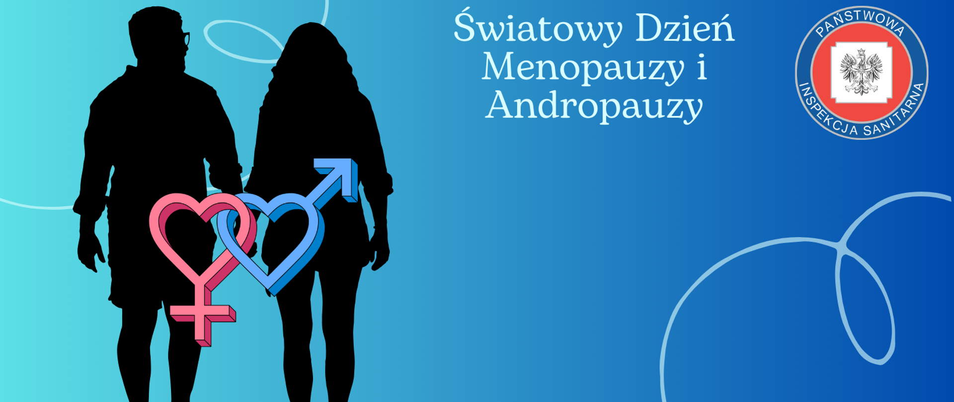 grafika przedstawia kobietę i mężczyznę, którzy zmagają się z przekwitaniem