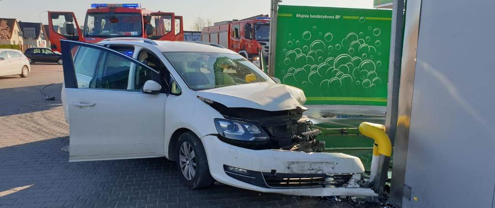 Darłowo- wypadek samochodu osobowego 