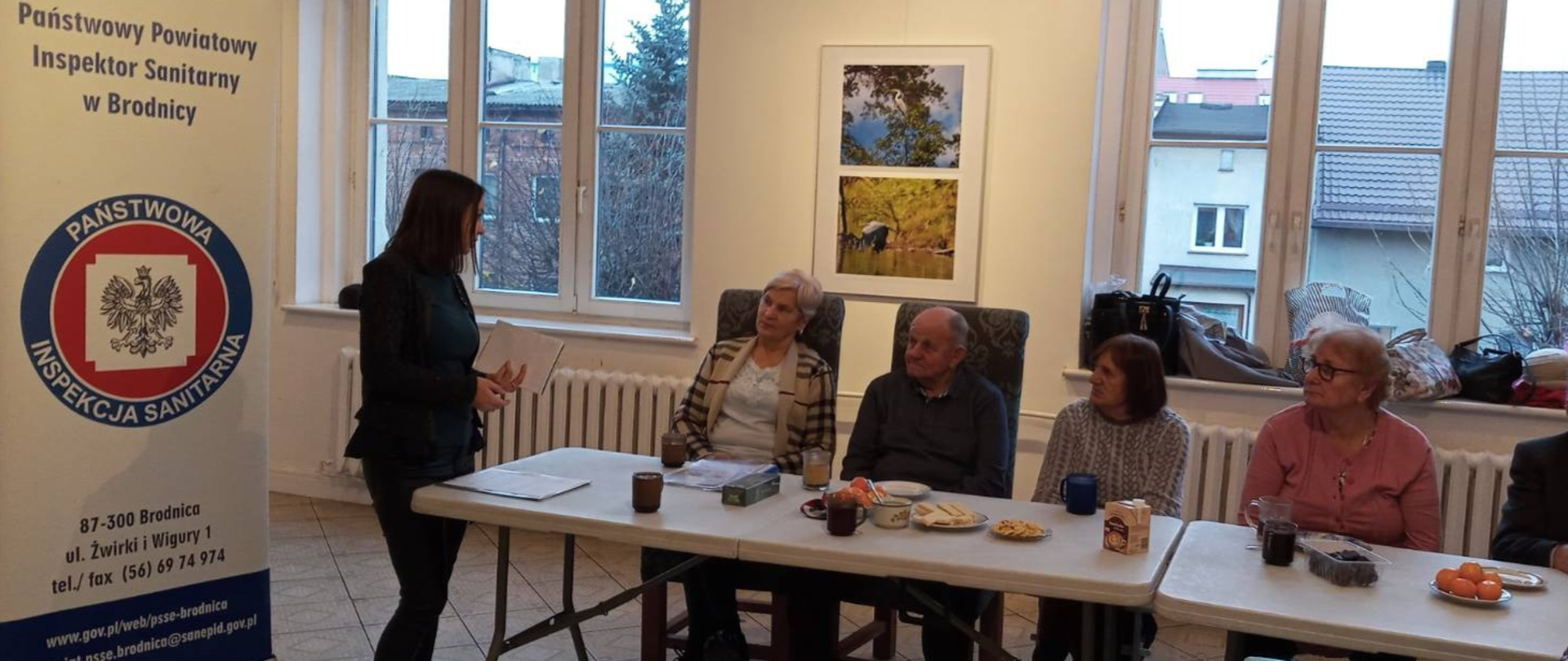 Spotkanie dotyczące grypy i bezpiecznego stosowania antybiotyków w Klubie Seniora „Brodniczanka"