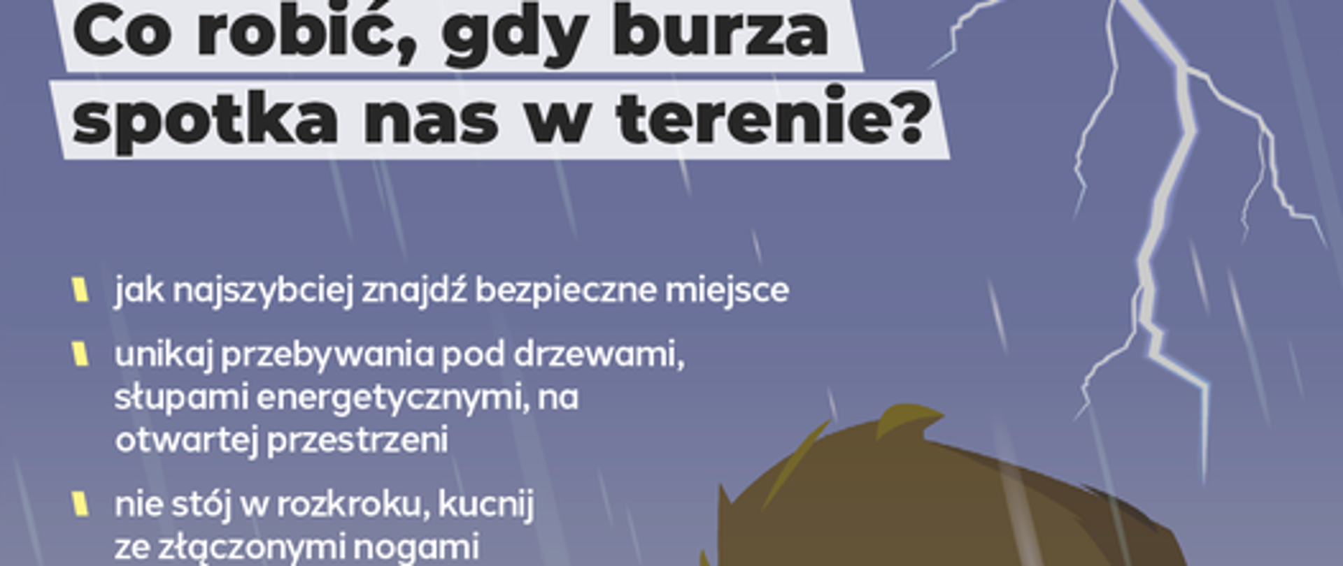 Co zrobić, kiedy burza zaskoczy nas poza domem?