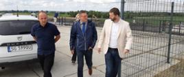 Wizyta robocza Wiceministra Infrastruktury Przemysława Koperskiego i Poseł na Sejm Gabrieli Lenartowicz na zbiorniku Racibórz Dolny 