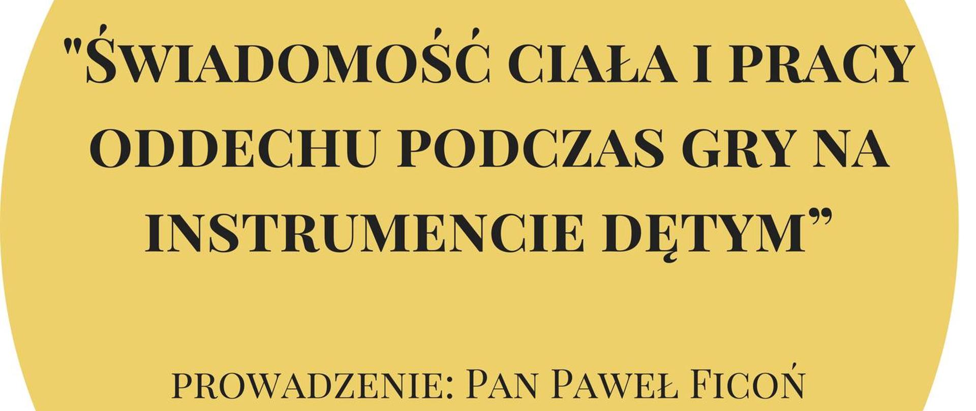 Na plakacie widoczne są trzy duże, nałożone na siebie koła w jasnobeżowych odcieniach. W nich zamieszczone zostały informacje dotyczące wartsztatów. W prawym górnym rogu umieszczone zostało logo PSM Strzelin.