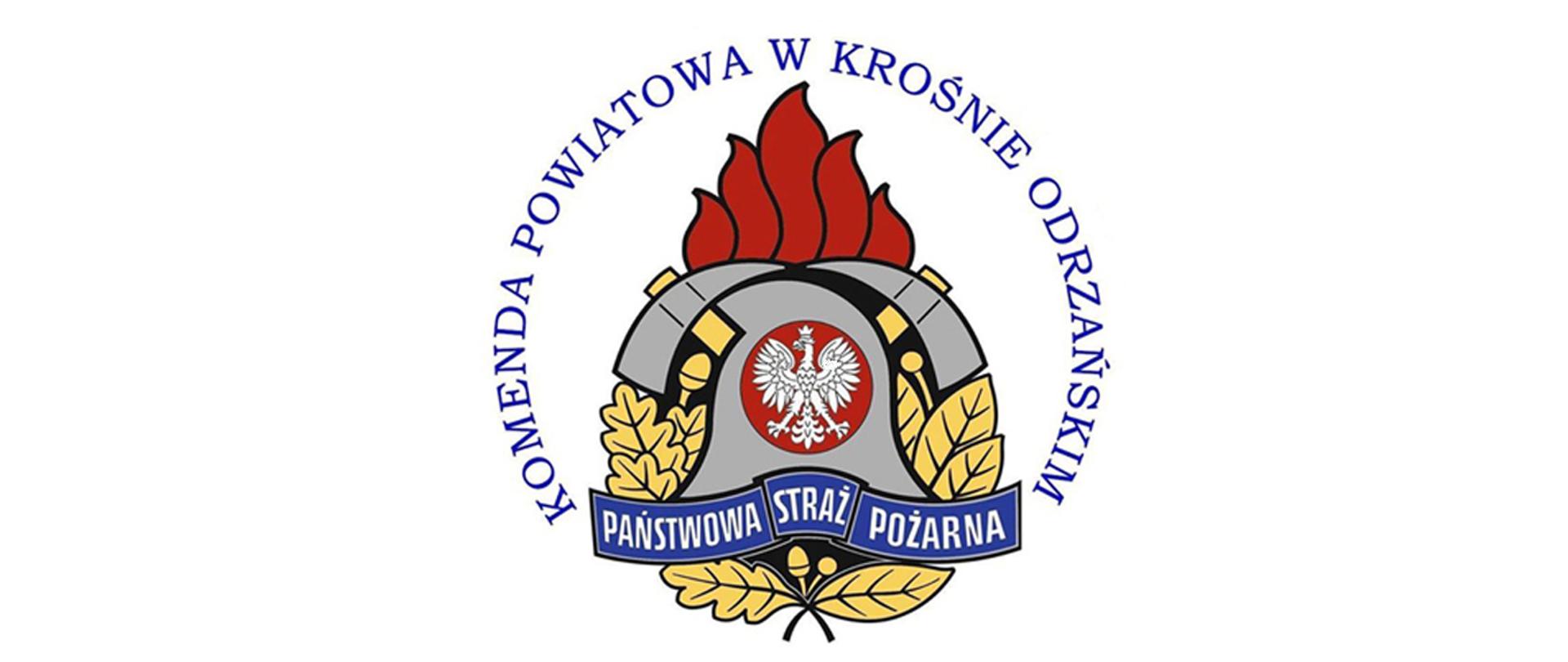 Logo Komendy Powiatowej Państwowej Straży Pożarnej w Krośnie Odrzańskim.
