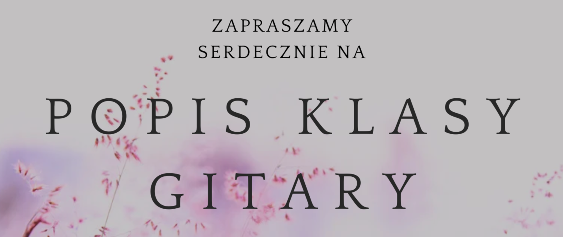 Popis klasy gitary p. Justyny Dąbrowskiej