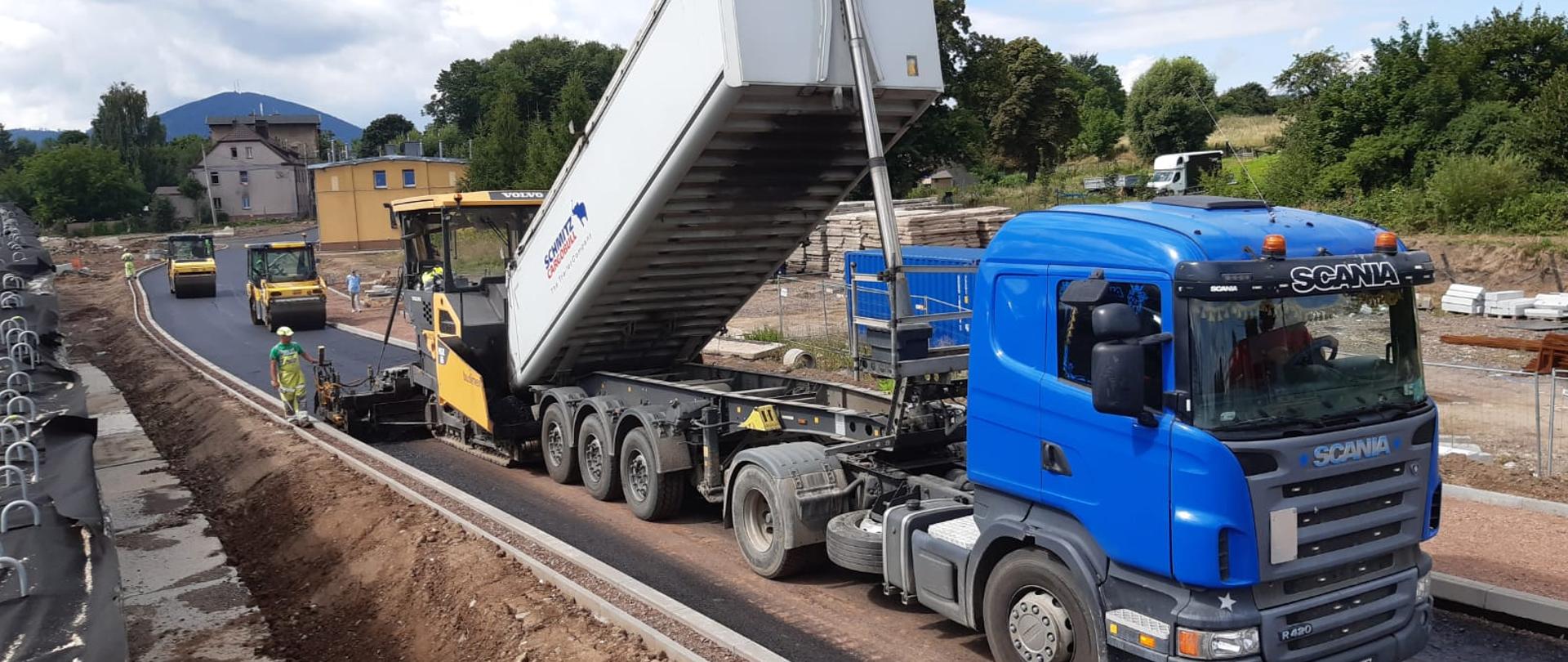 Na zdjęciu widać obwodnicę Wałbrzycha odcinek pozamiejski. 