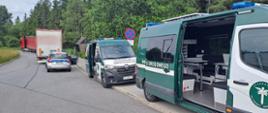 Miejsce zatrzymania do kontroli nietrzeźwego kierowcy serbskiej ciężarówki przez inspektorów małopolskiej Inspekcji Transportu Drogowego.
