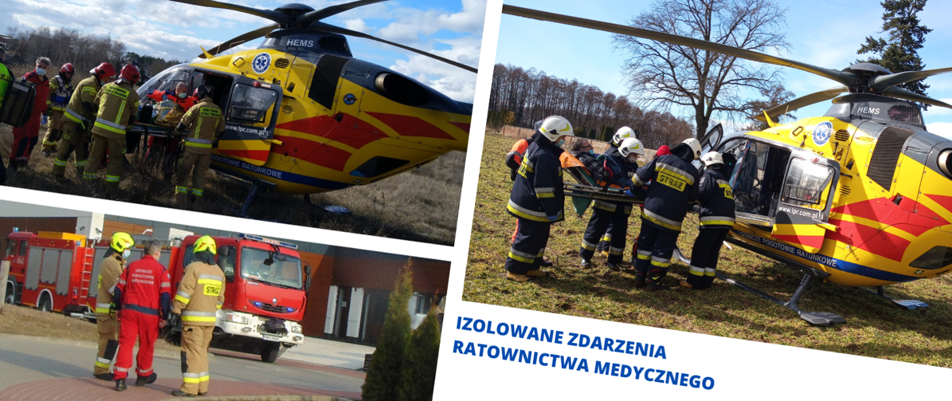 Izolowane zdarzenia ratownictwa medycznego.