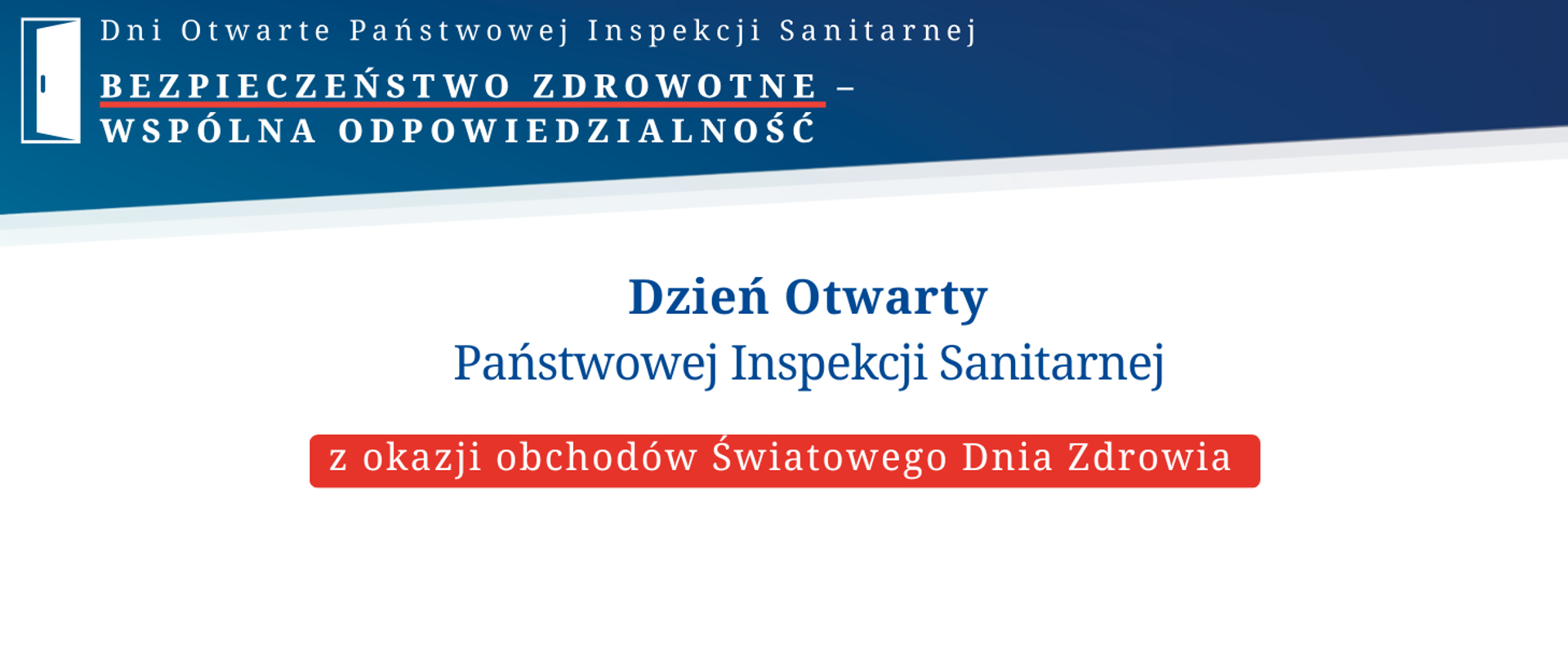 Plakat zapraszający na Dzień Otwarty Państwowej Inspekcji Sanitarnej w Powiatowej Stacji Sanitarno-Epidemiologicznej w Ostrołęce. 