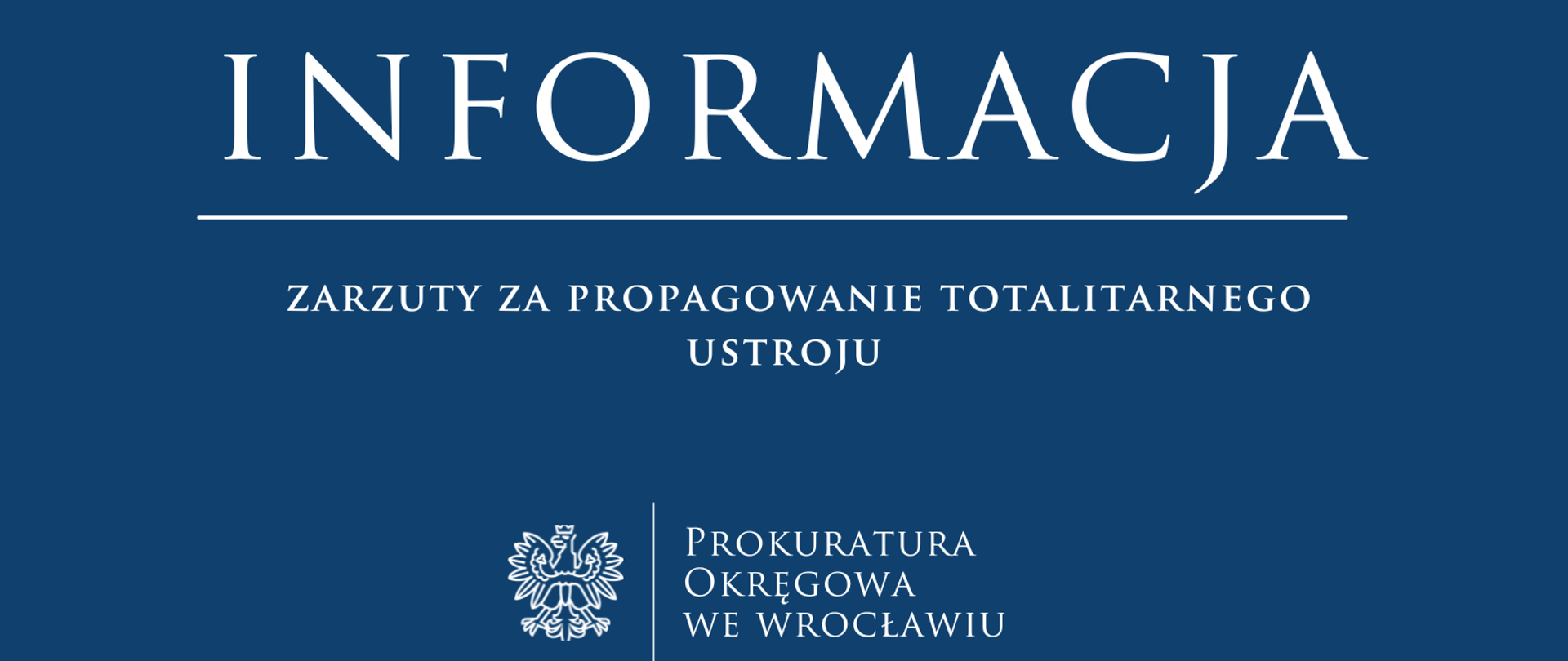 Zarzuty za propagowanie totalitarnego ustroju