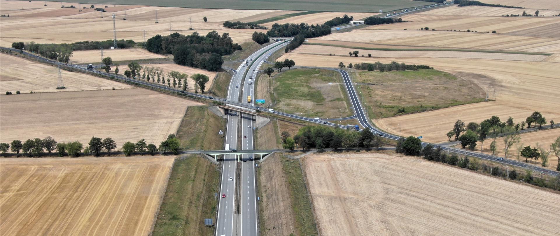 węzeł Złotoryja - kierunek Zgorzelec lipiec 2022 - fot. Michał Soroko/GDDKiA