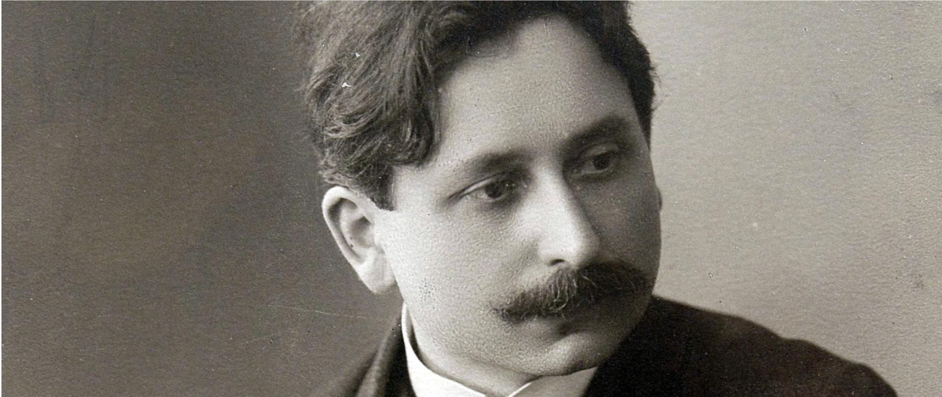 Graika przedstawia Feliksa Nowowiejksiego - patrona Szkoły