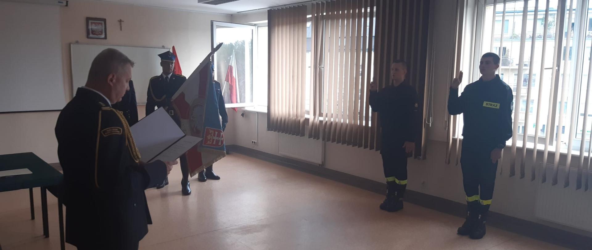 Ślubowanie funkcjonariuszy KM PSP w Gdańsku