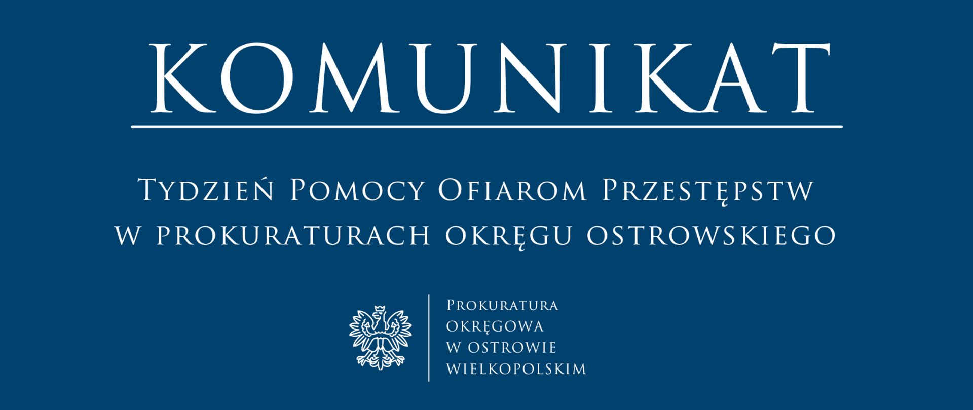 Tydzień Pomocy Ofiarom Przestępstw w prokuraturach okręgu ostrowskiego