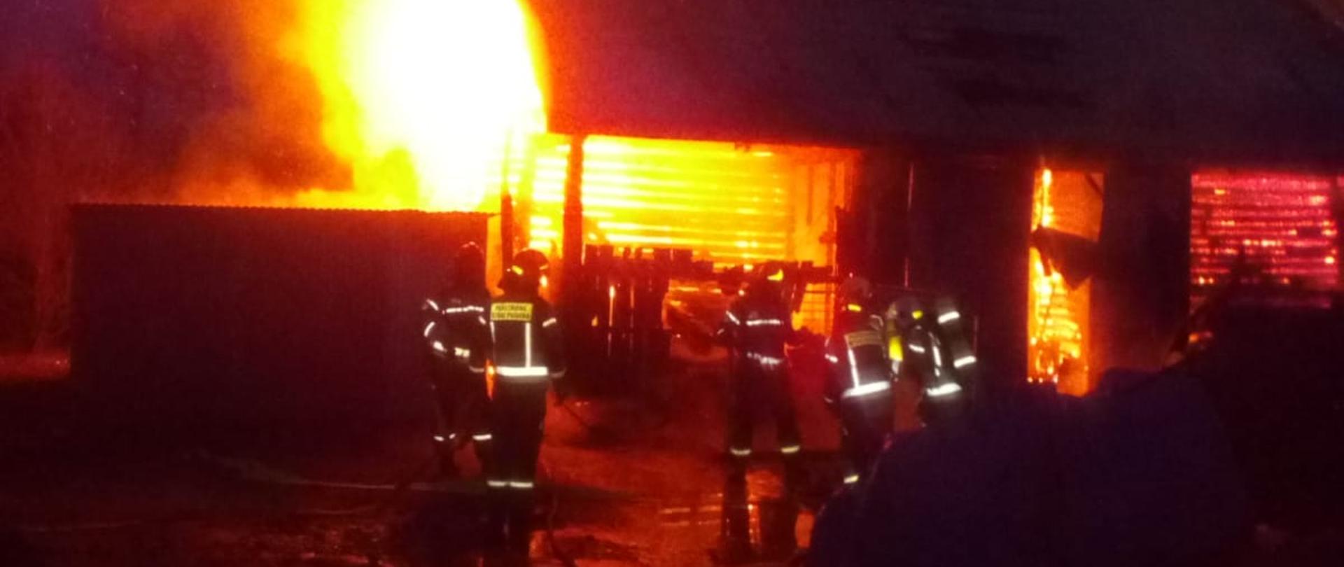 Pożar budynku gospodarczego w Głogoczowie