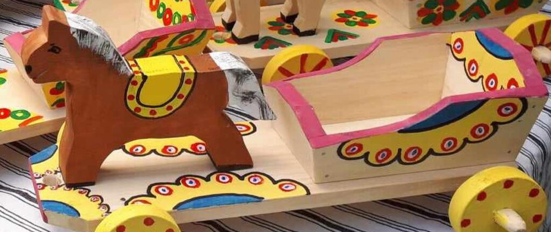 Zabawkarstwo drewniane z Brzózy Stadnickiej, fot. J. Niepokój-Gil