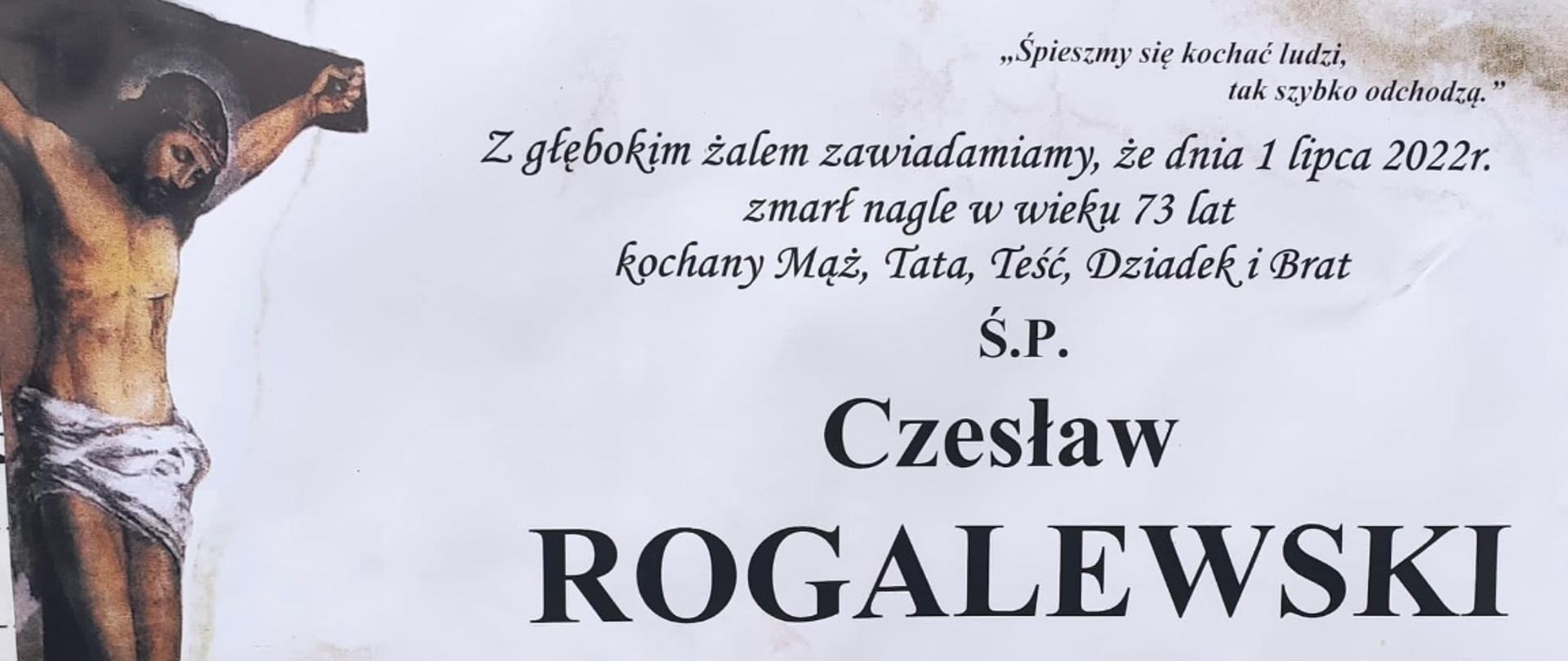 Odszedł na wieczną służbę! - bryg. Czesław Rogalewski