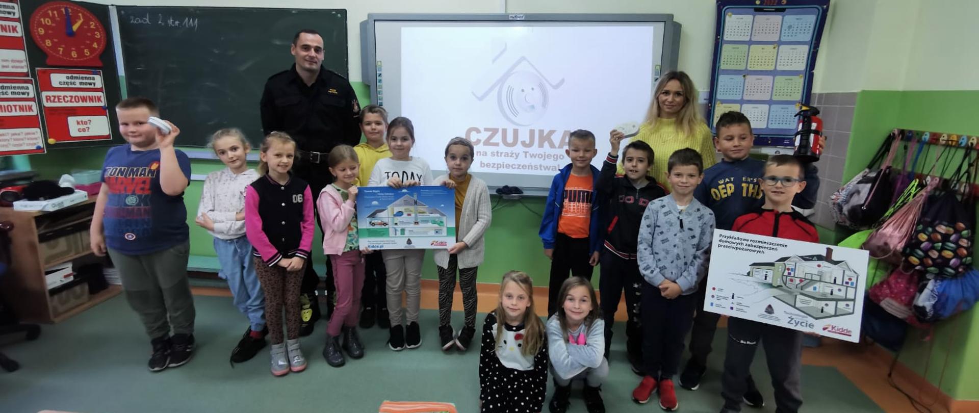 Spotkanie z uczniami szkoły w Lubrzy w ramach akcji „ CZUJKA NA STRAŻY TWOJEGO BEZPIECZEŃSTWA !”.