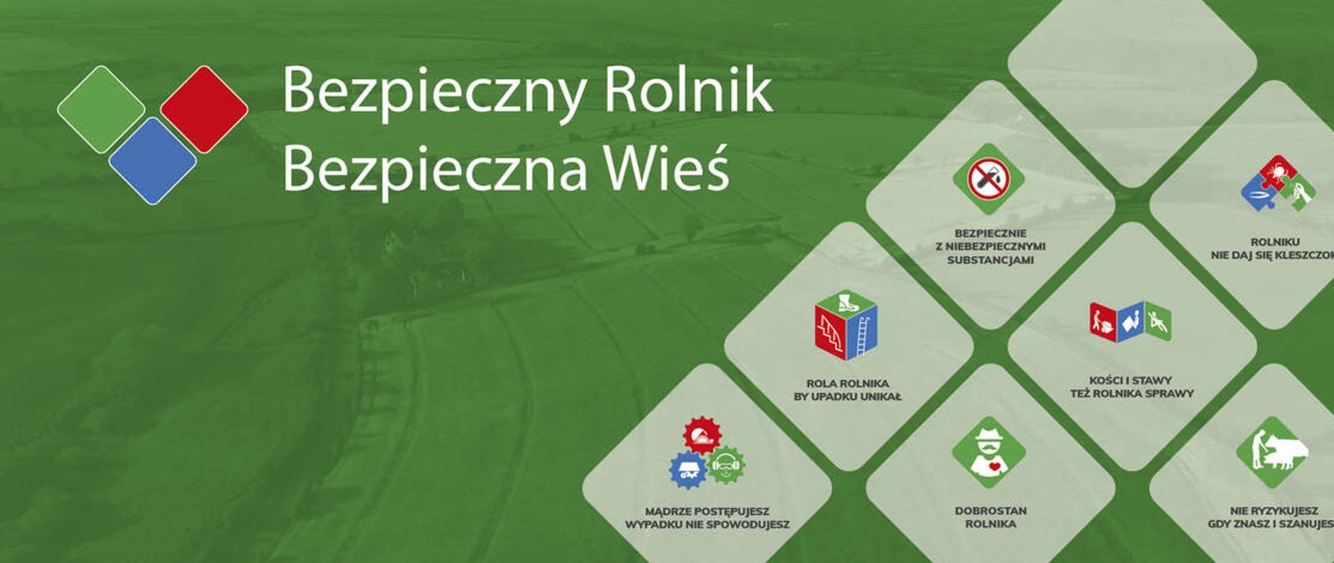 napis na zielonym tle