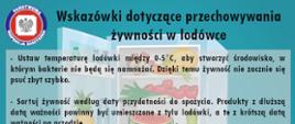 Wskazówki dotyczące przechowywania żywności w lodówce