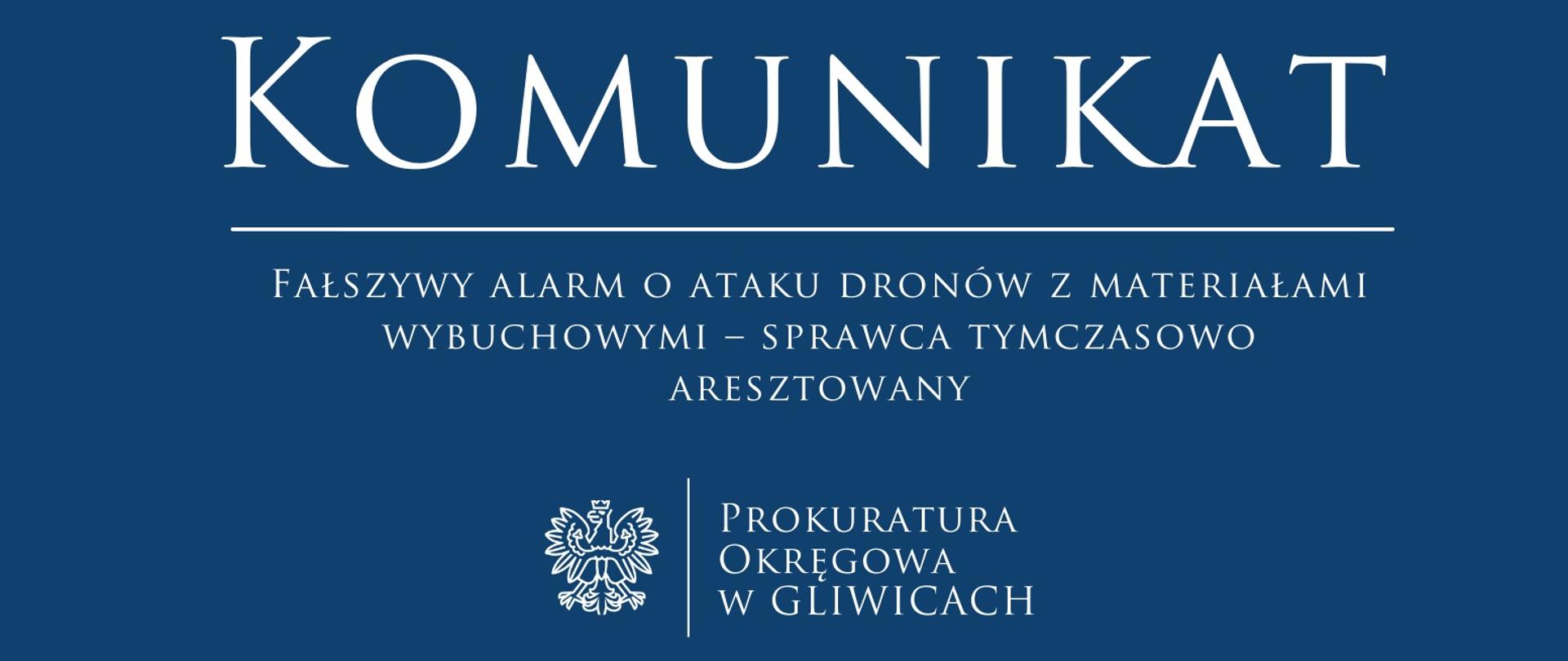 Fałszywy alarm o ataku dronów z materiałami wybuchowymi – sprawca tymczasowo aresztowany
