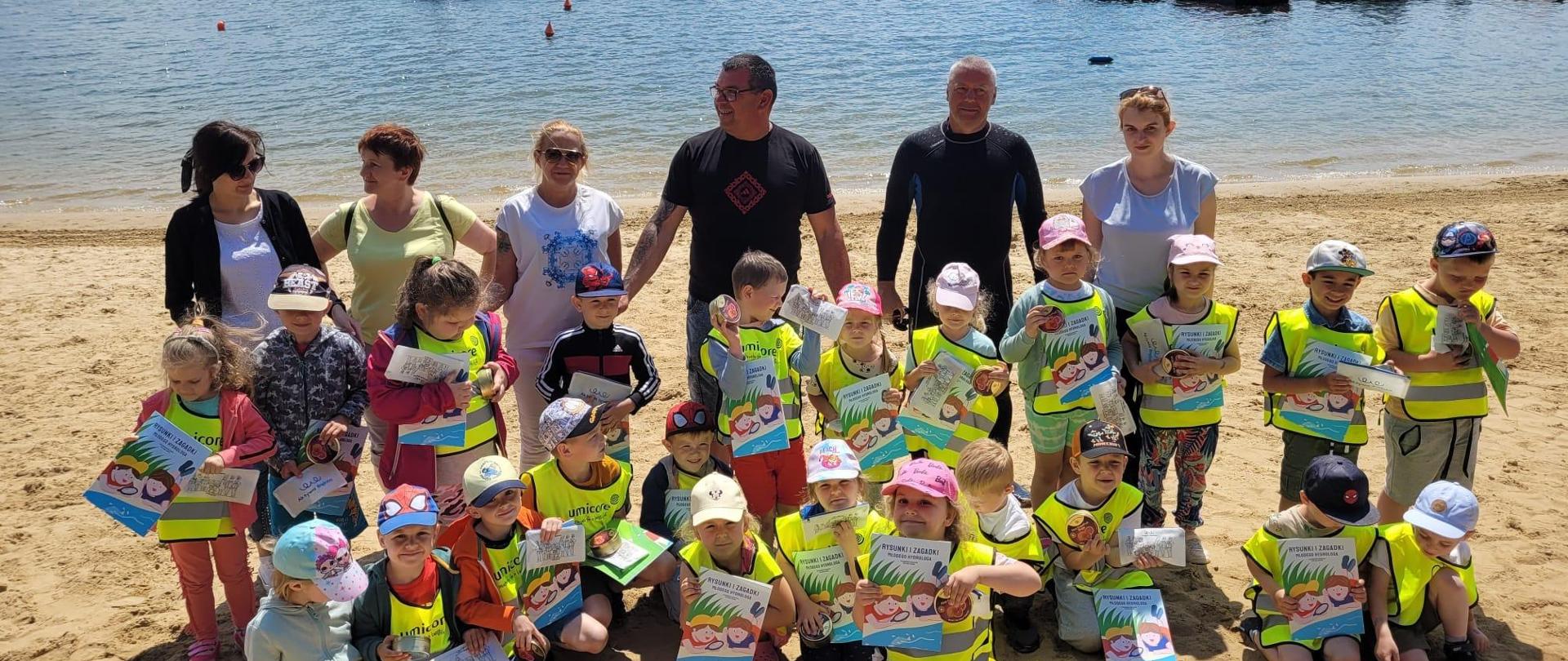 Aktywni Błękitni - Bezpieczne wakacje z WOPR Nysa, Policją Nysa i Wodami Polskimi 2024.