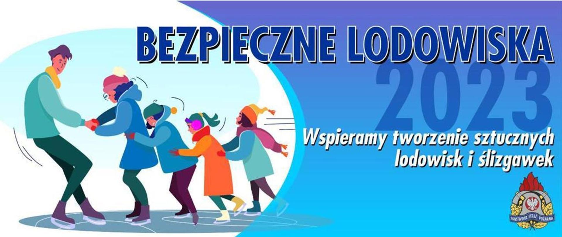 Plakat bezpieczne lodowiska