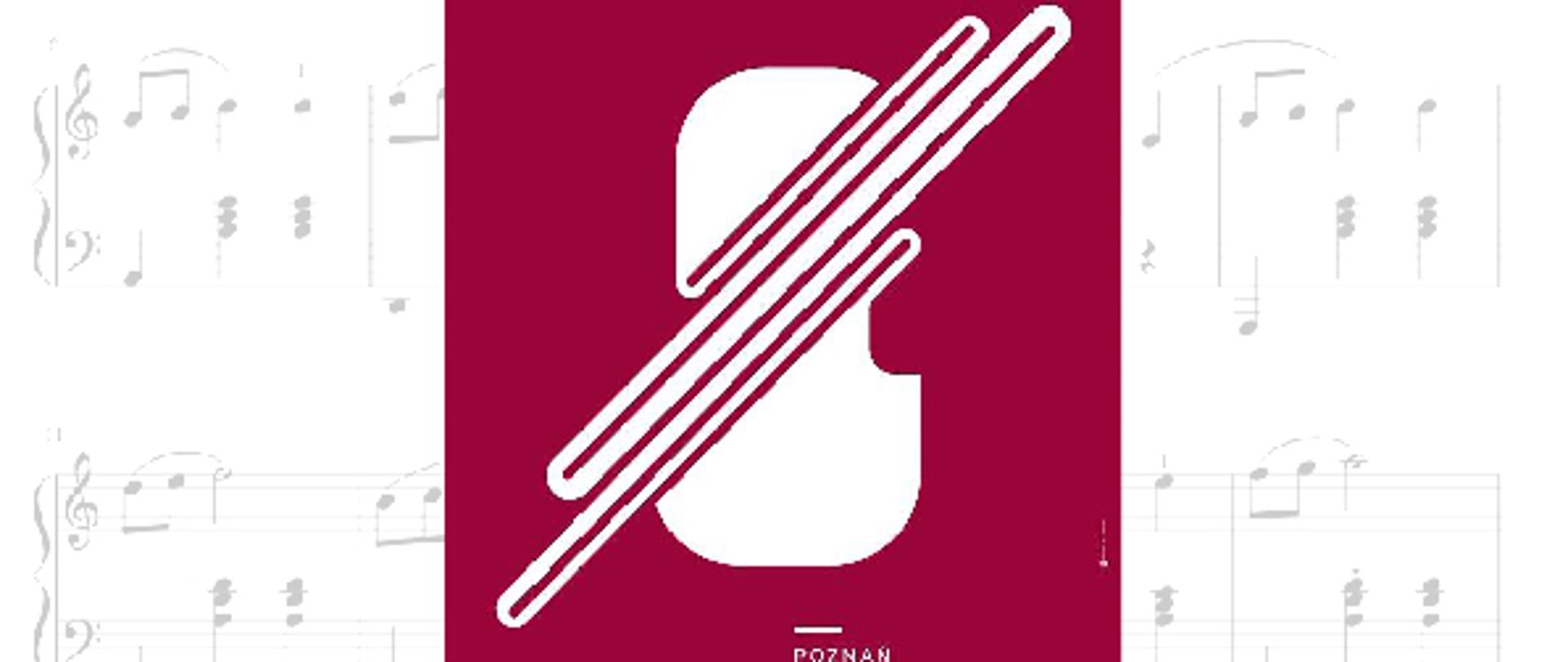 Plakat przedstawia: na tle nut umieszczone grafikę XVI Międzynarodowego Konkursu Skrzypcowego im. Henryka Wieniawskiego w Poznaniu oraz napis „Wokół XVI edycji Międzynarodowego Konkursu Skrzypcowego im. Henryka Wieniawskiego Z okazji rozpoczynającej się 7 października XVI edycji Międzynarodowego Konkursu Skrzypcowego im. Henryka Wieniawskiego zapraszam na krótki wykład o życiu i twórczości Henryka Wieniawskiego oraz historii konkursu skrzypcowego jego imienia. W części artystycznej usłyszymy muzykę Henryka Wieniawskiego w wykonaniu Marii Dulko i Wojciecha Szymczewskiego. 7 października (piątek) godz. 18.25 Sala koncertowa Szkoły muzycznej I st. w Gdańsku – Wrzeszczu Serdecznie zapraszam Emilia Hewelt” 