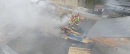 Pożar budynku usługowo – handlowego w Kutnie przy ul. 29-listopada