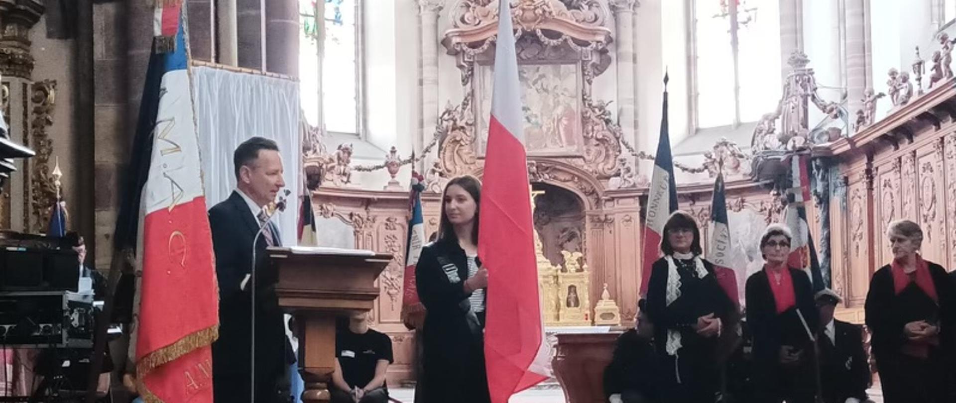 Uroczystość upamiętnienia ofiar Holokaustu w opactiwe w Marmoutier.