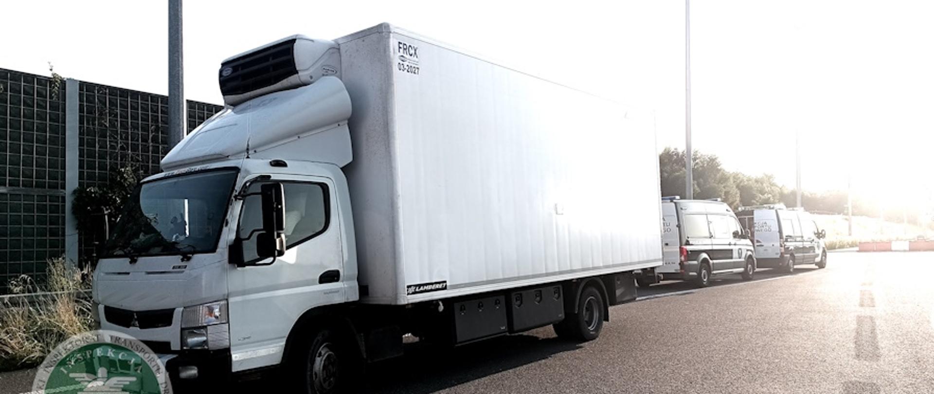 Kontrolowany pojazd na punkcie kontrolnym w Godowie