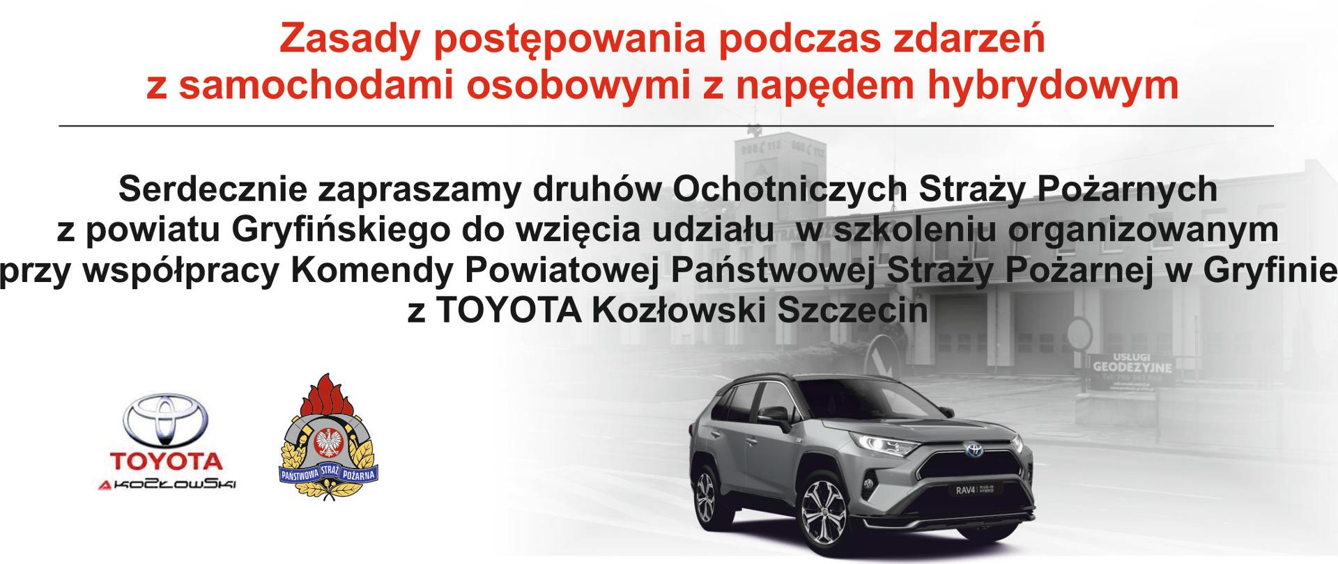 Szkolenie z postępowania podczas zdarzeń z samochodami hybrydowymi w dniu 5, 6, 7 października 2021 roku