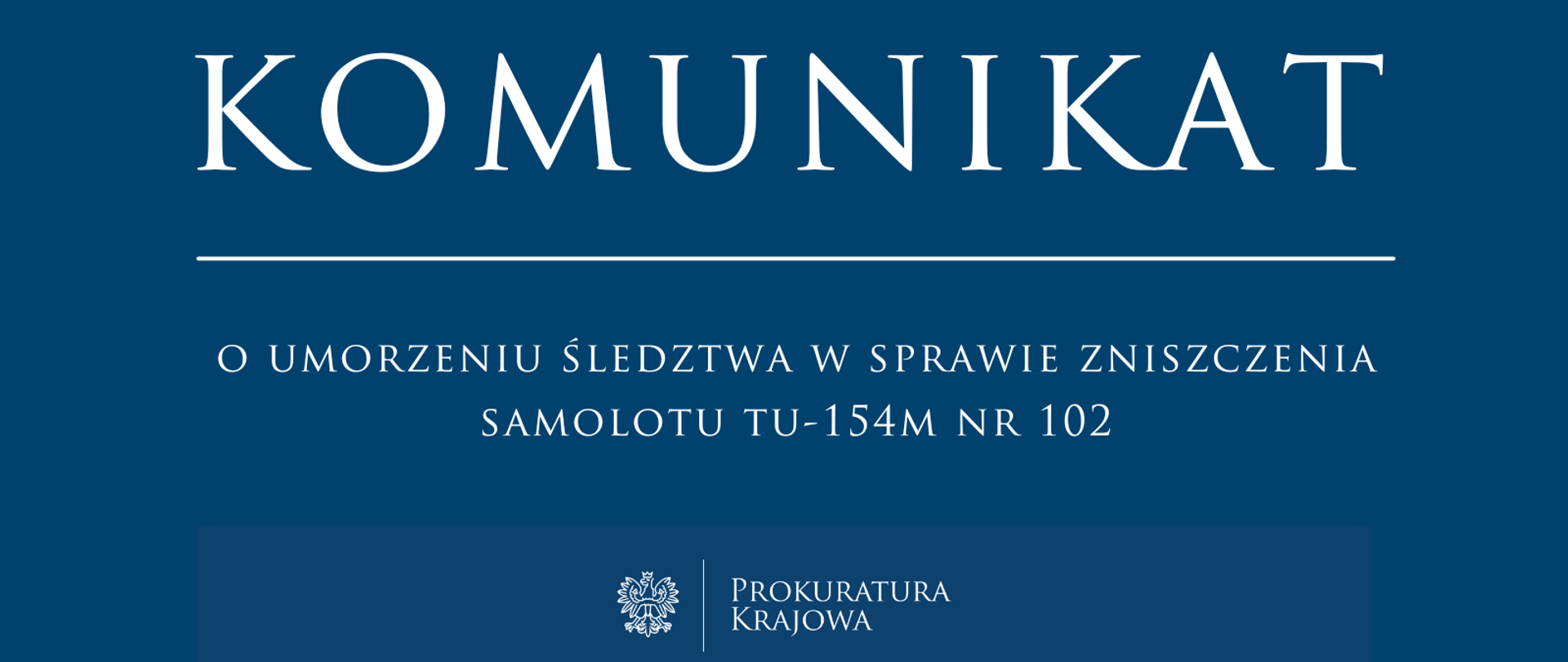 Umorzenie śledztwa w sprawie zniszczenia samolotu