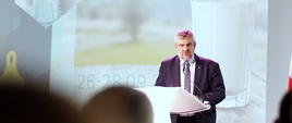 Minister rolnictwa Jan Krzysztof Ardanowski podczas Forum Spółdzielczości Mleczarskiej