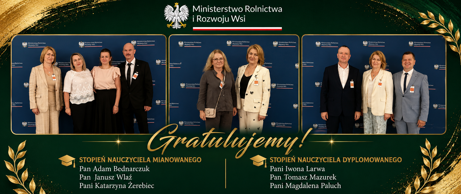 Wyższe stopnie awansu zawodowego dla nauczycieli ZSCKR w Różańcu.