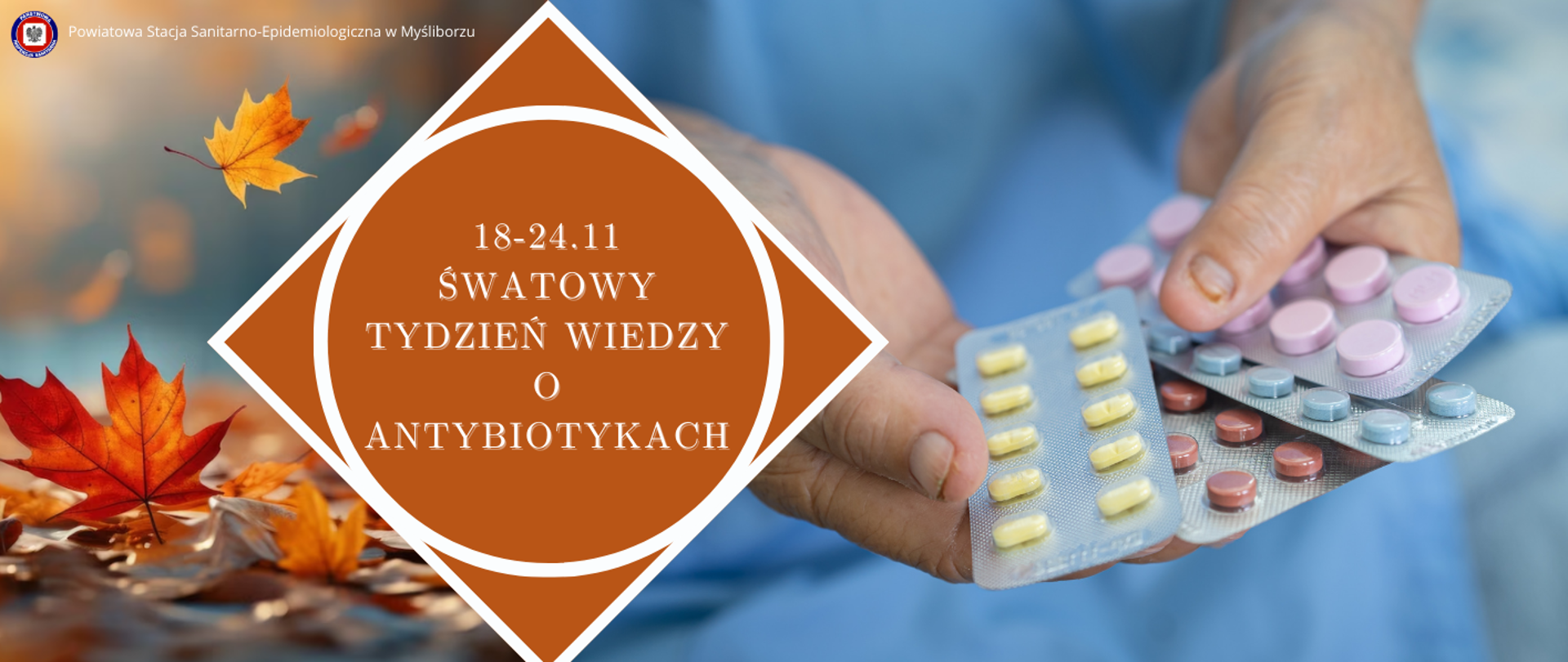 Baner Światowy Tydzień Wiedzy o Antybiotykach