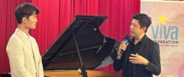 Inauguracja działalności Chopin Society Singapore - pianista Niu Niu oraz profesor Ning Ang z YST Conservatory