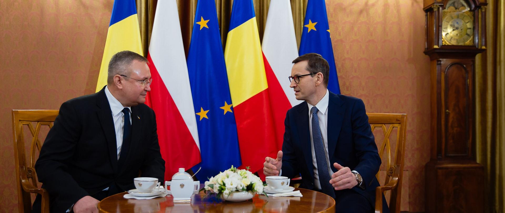 Spotkanie premiera Mateusza Morawieckiego z premierem Rumunii.