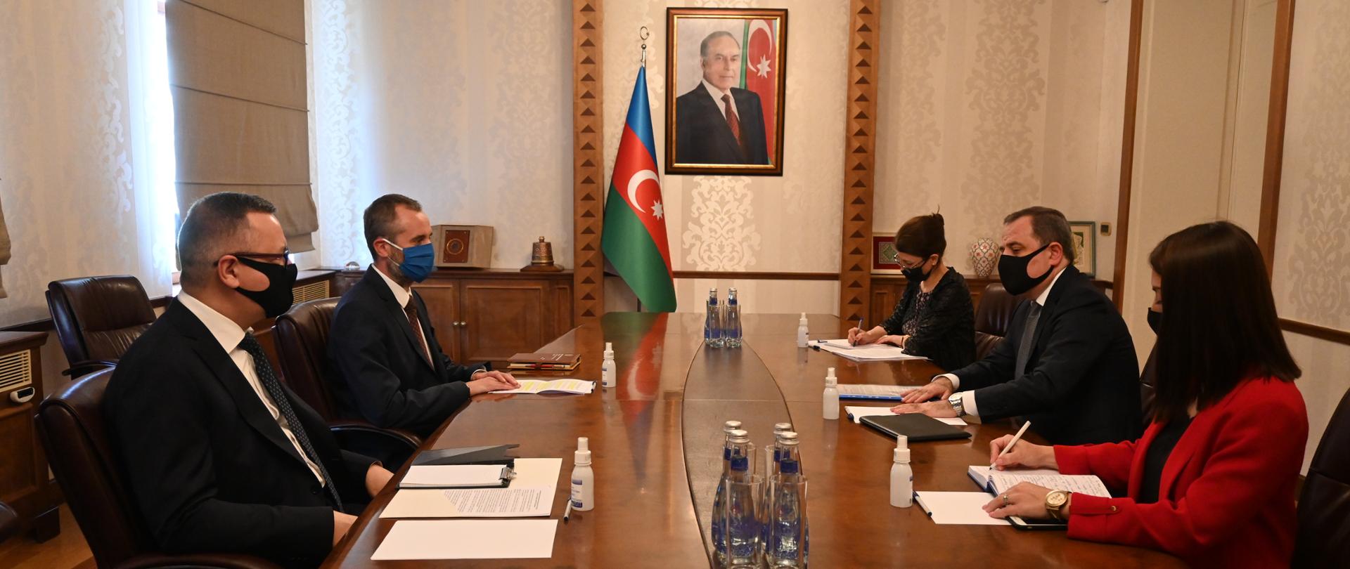 Səfir Rafal Poborskinin Azərbaycan Respublikasının Xarici İşlər Naziri ilə görüşü
